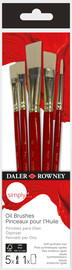 Daler Rowney SIMPLY סט 5 מכחולי שמן אריזת נרתיק