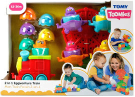 TOMY 2 ב-1 רכבת ביצים וגלגל ענק
