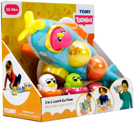 TOMY 2 ב-1 מטוס ביצים צבעוניות