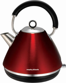 MORPHY RICHARDS קומקום פירמידה אדום מטלי דגם 102004