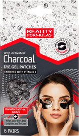 BEAUTY FORMULAS מדבקות ג'ל לעיניים - פחם