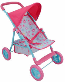 DOLLS WORLD טיולון בובות 4 גלגלים