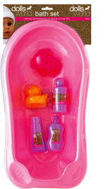 DOLLS WORLD סט אמבטיה לבובות
