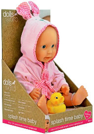 DOLLS WORLD בובת תינוק עם חלוק