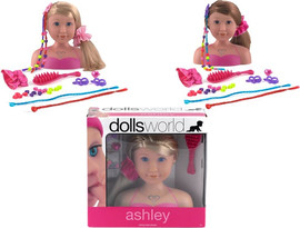 DOLLS WORLD ראש בובה עיצוב שיער