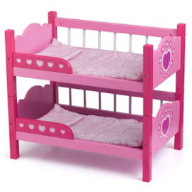 DOLLS WORLD מיטות קומותיים עץ