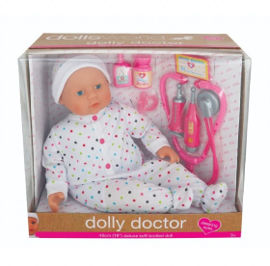 DOLLS WORLD בובת תינוקת דולי הרופאה