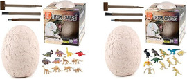 Inbar Toy ביצת דינוזאור ענקית חציבה עם 12 מיני דינוזאורים - King Me World