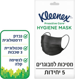 קלינקס מסכות פנים היגיינית למבוגרים