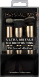 MAKEUP REVOLUTION MUR סט מברשות אולטרא מטאלס גו קונטורינג