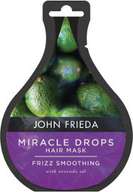 JOHN FRIEDA מירקל דרופס – מסכת אנטי פריז מועשרת בשמן אבוקדו המסייעת להענקת מראה שיער חלק