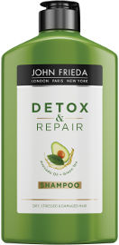 JOHN FRIEDA דיטוקס אנד ריפייר שמפו עשיר בתה ירוק ושמן אבוקדו