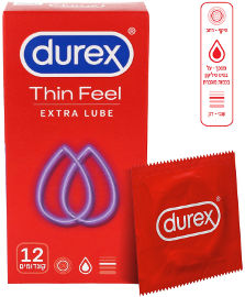 דורקס INTIMATE FEEL קונדומים דקים בתוספת חומר סיכה לתחושה אינטימית