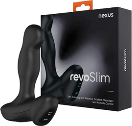 Nexus Revo Slim – מעסה ערמונית מסתובב דק וחכם מסיליקון עם שלט רחוק