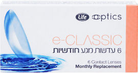 לייף E-Classic עדשות מגע חודשיות 2.5-