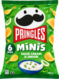 פרינגלס Pringles Sour Cream and onion פרינגל שמנת חמוצה מארז מיני