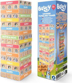 Bluey בלואי וחברים Bluey משחק אל תפיל את המגדל מעץ