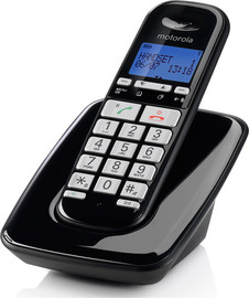 מוטורולה טלפון אלחוטי דיגיטלי כולל עברית Motorola מוטורולה S3001IL-BLK