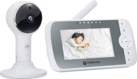 מוטורולה מוניטור לתינוק עם מצלמה Wi-Fi ומסך 4.3" Motorola לבן