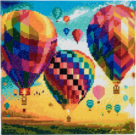 Craft אומנות קריסטל - תמונת קנבס כדורים פורחים 30*30