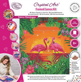Craft אומנות קריסטל - תמונת קנבס פלמינגו 30*30
