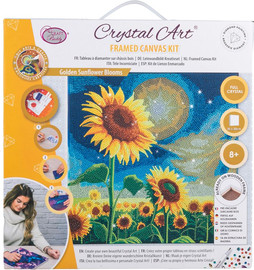 Craft אומנות קריסטל - תמונת קנבס פרחי חמניות 30*30