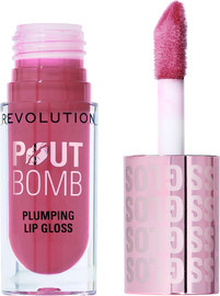 MAKEUP REVOLUTION POUT BOMB PLUMPING גלוס - DOLL WARM NUDE