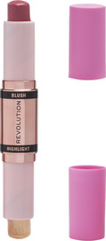 MAKEUP REVOLUTION סומק והיילטר -  MAUVE GLO