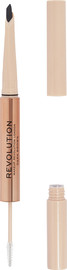 MAKEUP REVOLUTION FLUFY עפרון גבות דק במיוחד - DARK