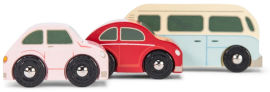 Le Toy Van סט מכוניות רטרו מעץ לילדים