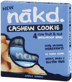 NAKD חטיף תמרים וקשיו ללא גלוטן