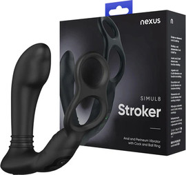 Nexus Simul8 Stroker Edition – מעסה פרוסטטה עם טבעת ואקום ושני מנועים נטענים