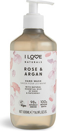 I love סבון ידיים Naturals Hand Wash Rose & Argan