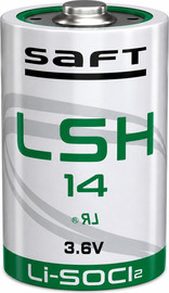 SAFT סוללת ליתיום SAFT LSH14 – 3.6V בגודל C, ‏5.8Ah