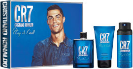 CRISTIANO RONALDO PLAY IT COOL CR7 סט א.ד.ט + ג'ל רחצה + ספריי גוף
