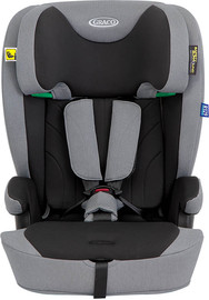 Graco בוסטר רצועות 2ב1 כולל איזופיקס לרכב בתקינה חדשה דגם Energi i-Size R129 צבע הבוסטר meteor