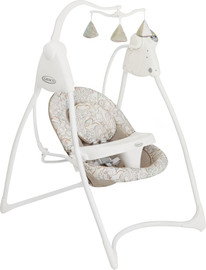 Graco נדנדת תינוק חשמלית כולל שנאי ניידת דגם Loving&Hug צבע הנדנדה safari