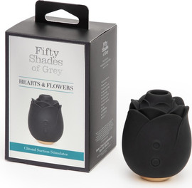 Fifty Shades of Grey ROSE SUCTION BLACK - ורד יניקה שחור מבית FIFTY SHADES OF GREY