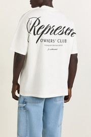 Represent חולצת טישירט קצרה רפרזנט Owners Club Script גברים - רפרזנט - White