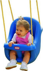 little tikes נדנדת חבלים גב גבוה