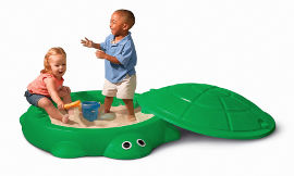 little tikes ארגז חול צב