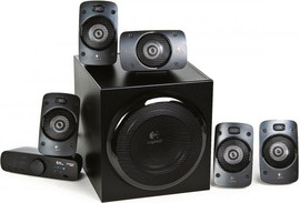 LOGITECH מערכת רמקולים Logitech Z906 5.1 Surround Sound - הספק 1000W ואישור THX מקצועי