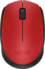 LOGITECH עכבר אלחוטי Logitech M171 - צבע אדום / שחור