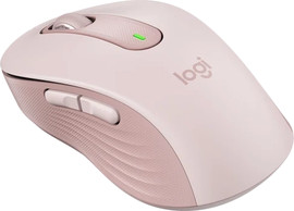 LOGITECH עכבר אלחוטי Logitech Signature M650 Wireless - צבע Rose - גלילת SmartWheel ושקט במיוחד