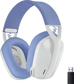 LOGITECH אוזניות גיימינג אלחוטיות Logitech G435 Wireless לבן לילך