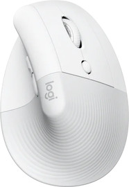 LOGITECH עכבר ארגונומי אנכי אלחוטי Logitech Lift Vertical - צבע Off-White - חיבור Bluetooth ו-Logi Bolt