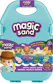 Magic Sand חול קינטי במזוודה 17 חלקים מבית Magic Sand - חיות בספארי