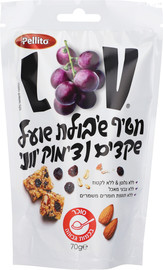 LOV חטיף שיבולת שועל שקדים וצימוק יווני