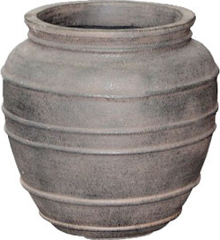פלורליס עציץ אואזיס ראונד גראפיט 35x35x36