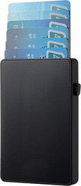 Camel Mountain ארנק Axiron™ קומפקטי מאלומיניום עם הגנת RFID - שחור